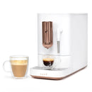 CAFE Affetto Automatic Espresso Machine + Frother Matte White: Espresso Maker with Grinder, Self-Cleaning, 2.5L Capacity