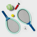 Racket Badminton Set 6pc - Aqua Blue