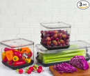 Fresh Produce Keeper Set with Air-Flow Vent System