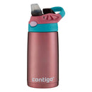 13oz Stainless Steel AutoSpout Kids' Water Bottle Pink: Insulated Toddler Tumbler, Dishwasher-Safe