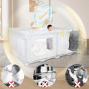 59x59" Foldable Baby Playpen - Grey