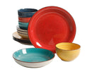12pc Stoneware Dinnerware Set - Off-White