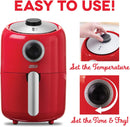 Compact Air Fryer 2 Quart - Red