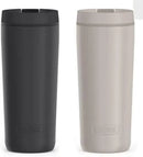 Stainless Steel 18oz Travel Tumbler 2-Pack - Black and Gray