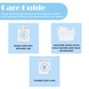 Geometric Cotton Towel Set - Blue