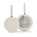 Rio Advanced 2pc (10" and 12") Ceramic Nonstick Fry Pan Set - Cream