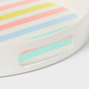 Striped Round Serving Tray