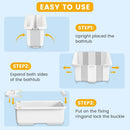 Collapsible Baby Bathtub - Grey