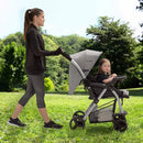 By Delta Children Unlimited Reversible Handle Stroller - Gray Tweed