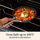 8" Hard Anodized Aluminum Nonstick Fry Pan - Black