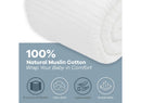 Muslin Cotton Blanket - King Size - White