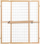 Extra Wide Wire Mesh Wooden Baby Gate - 29.5-50 Inches