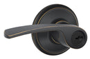 Schlage F Series F51VMER716 Entry Lever, Mechanical Lock, Aged Bronze, Metal, Residential, 2 Grade