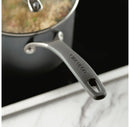 Nonstick Induction Straining 3qt Saucepan with Lid - Graphite