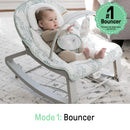 3-in-1 Grow with Me Bounce and Rock Seat - Spruce