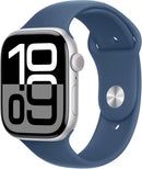Apple Watch Series 10 46mm Gps Aluminum Silver + Denim Sport Band 64gb