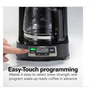 5 Cup Programmable Coffee Maker with Clock and Glass Carafe