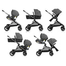 Evenflo Pivot Xpand Travel System with LiteMax - Sabino Gray