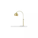 Orb Table Lamp with Metal Globe in Brushed Gold