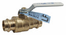 Apollo Ball Valve, Lead-Free Brass, Inline, 2-Piece, Pipe Size 2 in, Tube Size 2 in - 77VLF10801