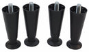 Scotsman Ice Machine Legs, Black, PK4 - KLP7