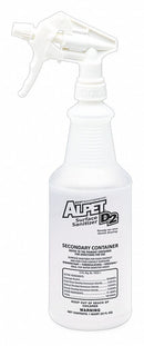Best Sanitizers White/Clear Plastic Secondary Container, 1 qt., 12 PK - SS10004