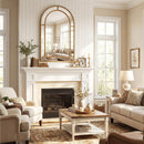 36 X 24 Inch Decorative Mirror With Beaded Frame for Living Room-Gold