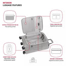 Checklite Softside Carry On Suitcase - Gray
