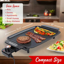 12-In. x 10-In. 1,200-Watt Electric Griddle with Ceramic Non-Stick Coating - Black