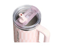 40 oz Stainless Steel Quencher Pro Tour Tumbler Tea Rose Tile