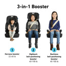 Tranzitions 3-in-1 Harness Booster Car Seat - Proof