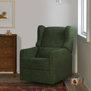 Arlo Recliner and Swivel Glider - Forest Green Linen