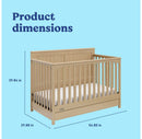 Hadley 5-in-1 Convertible Crib with Drawer - Driftwood