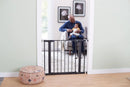 Easy Install Walk Through Baby Gate - Black