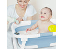 Collapsible Baby Bathtub for Infants and Toddlers - Pale Blue