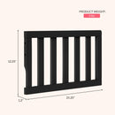 Convertible Crib Toddler Guard Rail - Matte Black