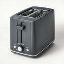 2 Slice Toaster with Thin Chrome Band - Gray