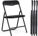 Folding Card Table and Chair Set - Black