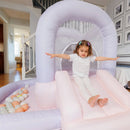 Bounceland Mini Inflatable Bounce House with Ball Pit - Cotton Candy