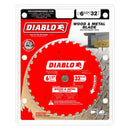 Diablo D0632GPX Circular Saw Blade, 6-1/2 in Dia, 5/8 in Arbor, 32-Teeth, TiCo Cutting Edge