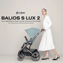 Balios S Lux Stroller - Silver Frame Moon Black Seat