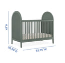 Eloise 4-in-1 Convertible Crib - Greenguard Gold Certified - Grassy Glen