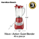 Wave Action Quiet Blender - Red