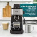 4-Shot Steam Espresso Cappuccino and Latte Maker with Stainless Steel Frothing Pitcher