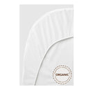 Fitted Sheet for Baby Crib - White