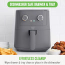 GreenLife 4.5 Quart Ceramic Nonstick Air Fryer - Graphite