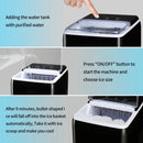 Ice Maker Machine Countertop, 44Lbs/24H Auto Self-Cleaning - Black