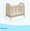 Convertible Crib and Foam Mattress Bundle - Driftwood
