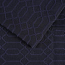 Cotton Blend Bedspread Set - Navy