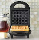 2 in 1 Waffle and Sandwich Maker - Black
